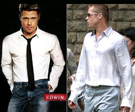 Brad Pitt Jeans. Brad Pitt, who bagged multiple