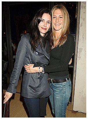 jennifer aniston and courteney cox. Courtney Cox was seen at the
