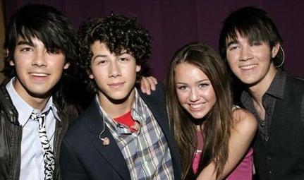 Jonas Brothers and Miley Cyrus