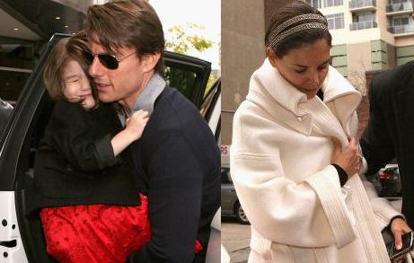 Tom Cruise, Suri and Katie Holmes