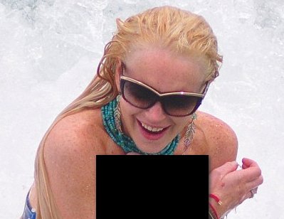 lindsay lohan 2011 bikini. Lindsay Lohan was left