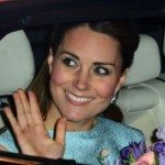 Duchess Kate Wears Powder Blue Dress While Visiting National Portrait Gallery