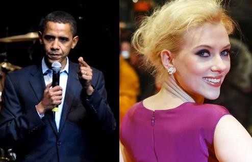 Barack Obama, Scarlett Johansson