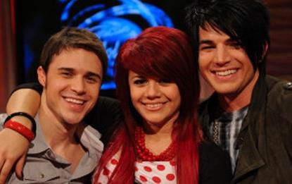 Kris Allen, Allison Iraheta and Adam Lambert