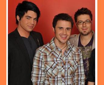 Adam Lambert, Kris Allen and Danny Gokey