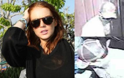 Lindsay Lohan (left), the suspects (right)