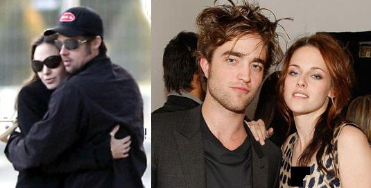 Brad Pitt & Angelina Jolie, Robert Pattinson & Kristen Stewart 