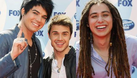 Kris Allen, Adam Lambert & Jason Castro 