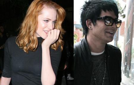 Evan Rachel Wood and Adam Lambert