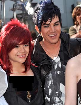 Allison Iraheta and Adam Lambert