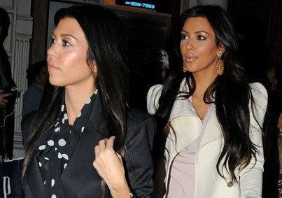 Khloe and Kim Kardashian 