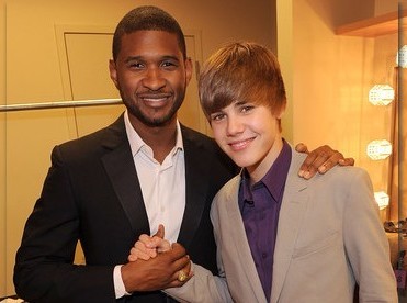 Usher and Justin Bieber