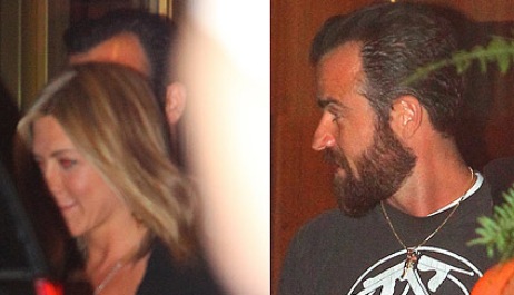 Jennifer Aniston And Justin Theroux, jennifer aniston hair, justin theroux