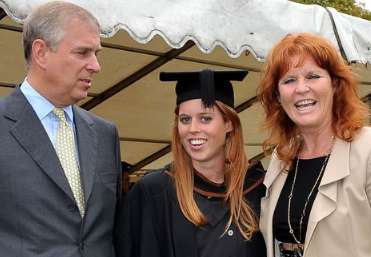 Prince Andrew, Princess Beatrice and Sarah Feguson