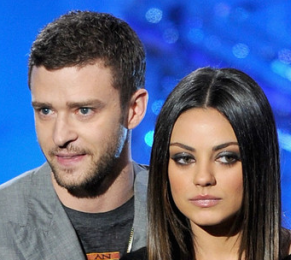 Justin Timberlake and Mila Kunis