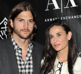 Ashton Kutcher and Demi Moore