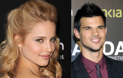 Dianna Agron and Taylor Lautner 