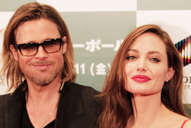 Brad Pitt and Angelina Jolie 