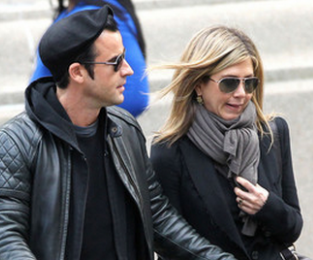 Justin Theroux and Jennifer Aniston