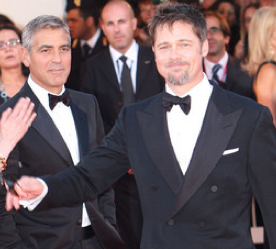 George Clooney and Brad Pitt