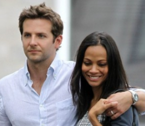 Bradley Cooper and Zoe Saldana